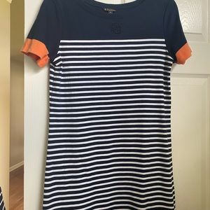 Brooks Brothers striped blue dress